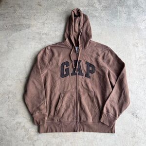 Gap Brown Hoodie zip up mens size XL
